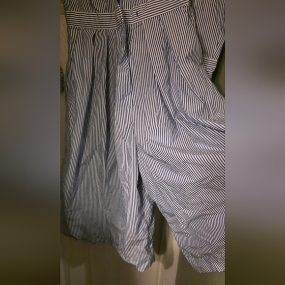 J. Crew Wide Leg Jumpsuit in Shirting Stripe - Picture 10 of 11